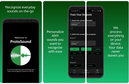 ProtoSound: A Personalized and Scalable Sound Recognition System for Deaf and Hard of Hearing Users Teaser Image.